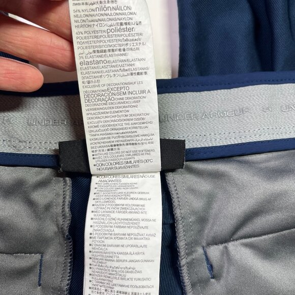 UA Under Armour Men's 34 Blue Match Play Golf Pants - Picture 9 of 12